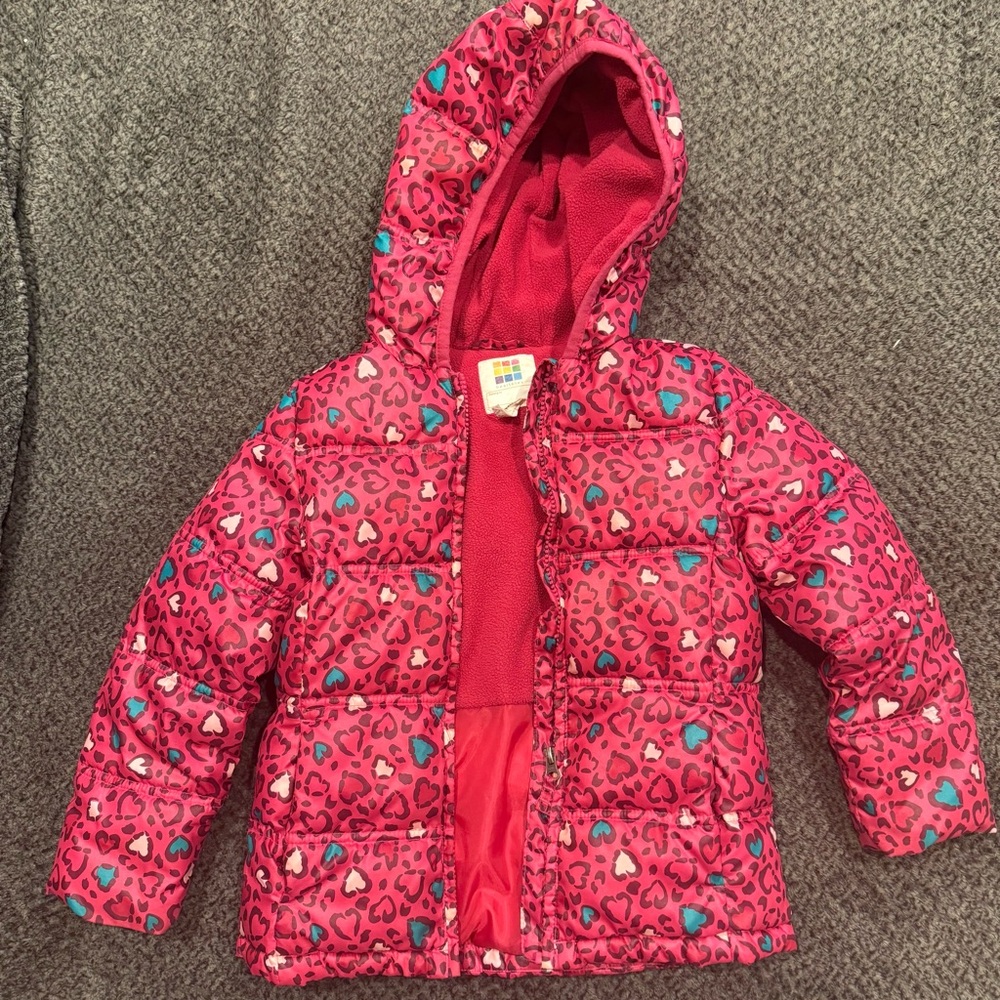 Healthtex Pink and Teal Patterned Jacket